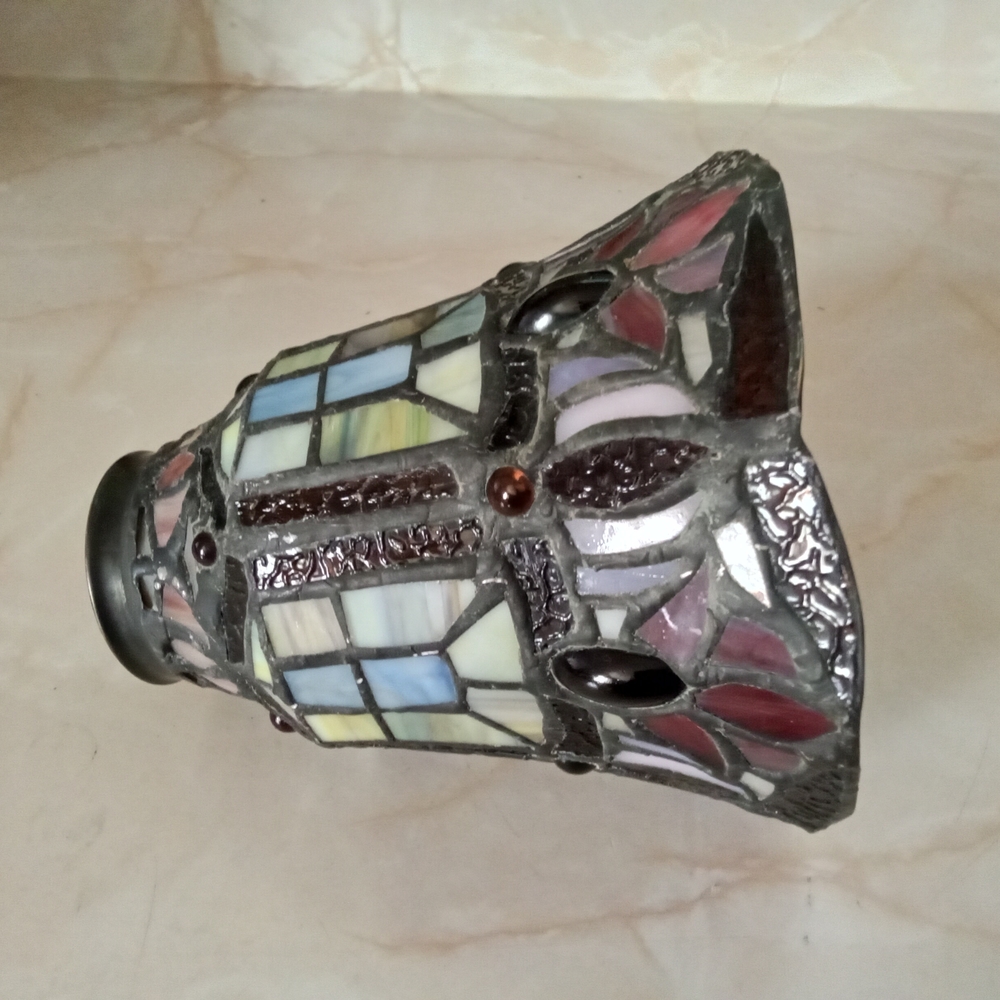 3 Vintage Style TIFFANY Style Stained Glass Shape - Picture 6 of 6